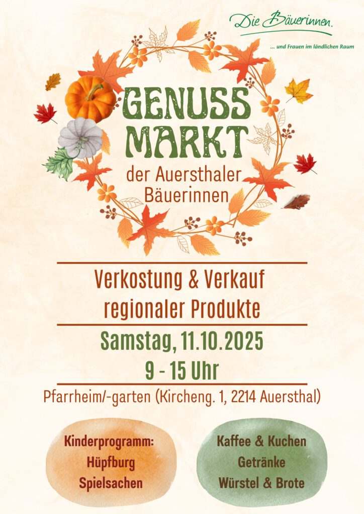 Genussmarkt der Auersthaler Bäuerinnen
